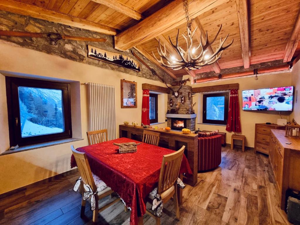 Chalet Chez Louis vista Catena Monte Bianco sulle piste da sci