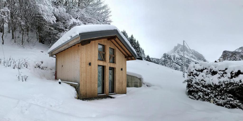 Chalet*** au pied d'une prairie face à la montagne